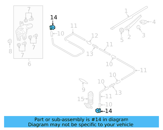 Washer Hose Elbow 3B0-955-665-C - View 66