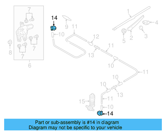 Washer Hose Elbow 3B0-955-665-C - View 14