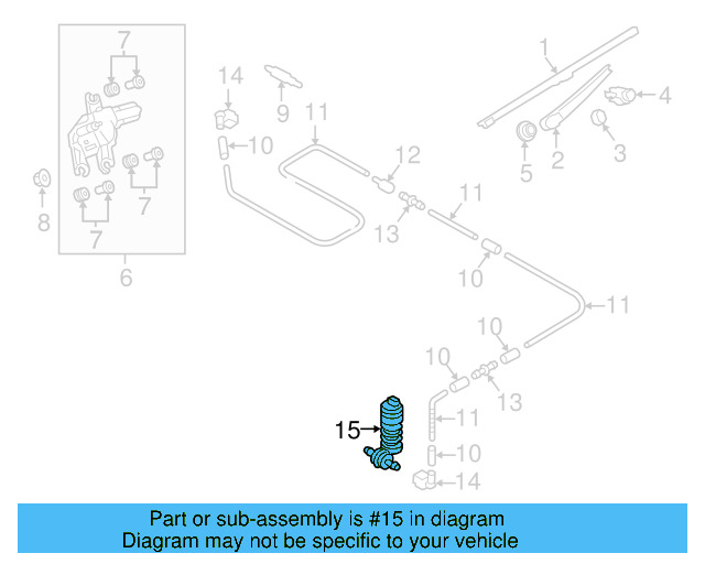 Washer Hose Elbow 3B0-955-665-C - View 16