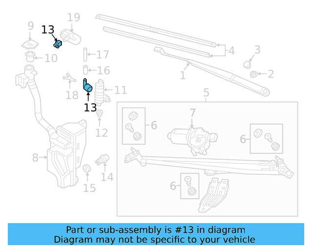 Washer Hose Elbow 3B0-955-665-C - View 70
