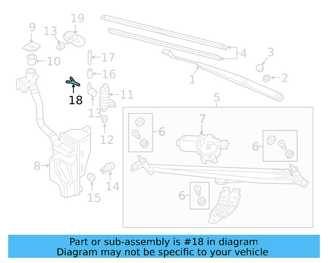 Washer Hose Elbow 3B0-955-665-C - View 87