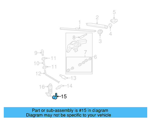 Washer Hose Elbow 3B0-955-665-C - View 97