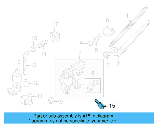 Washer Hose Elbow 3B0-955-665-C - View 38