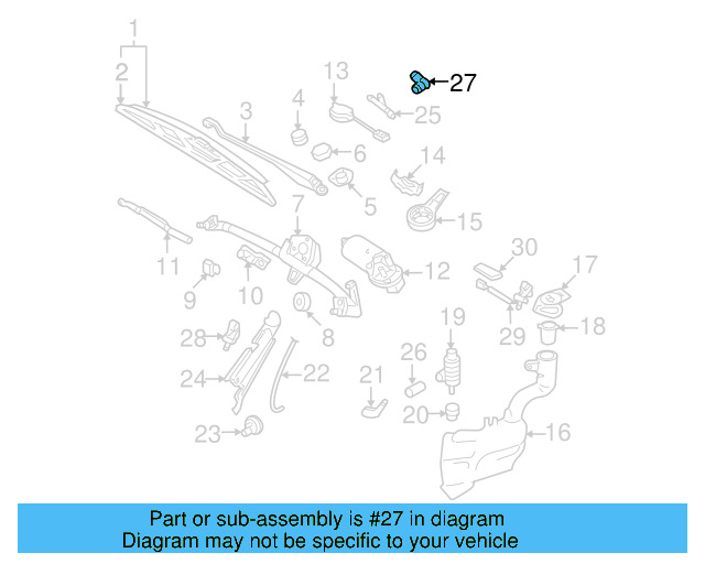 Washer Hose Elbow 3B0-955-665-C - View 29