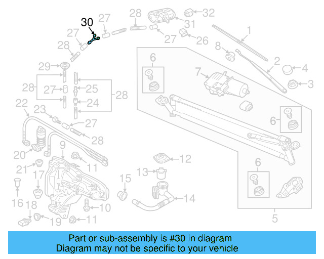Washer Hose Elbow 3B0-955-665-C - View 26