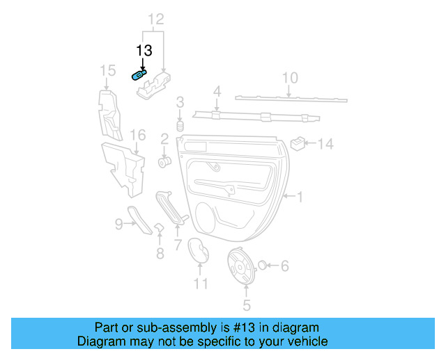Window Switch 3B0-959-855-B-01C - View 9