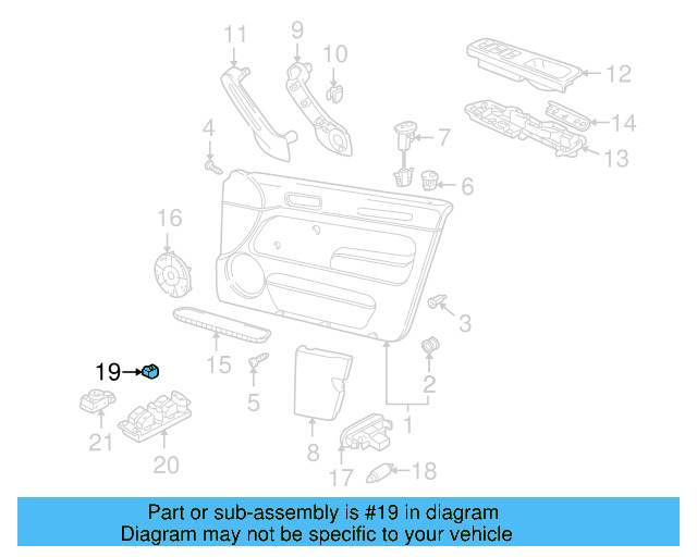 Window Switch 3B0-959-855-B-01C - View 28