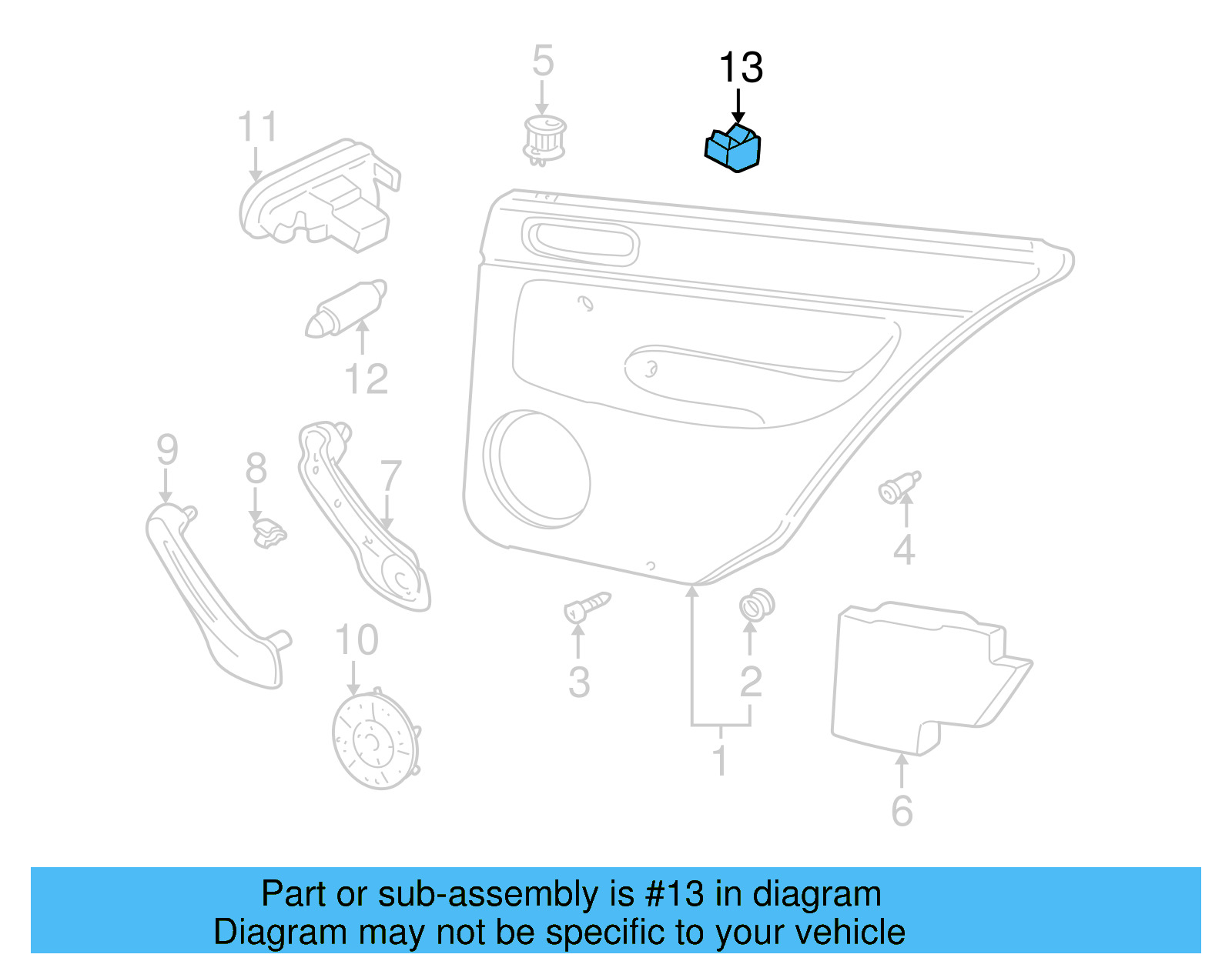 Window Switch 3B0-959-855-B-01C - View 11
