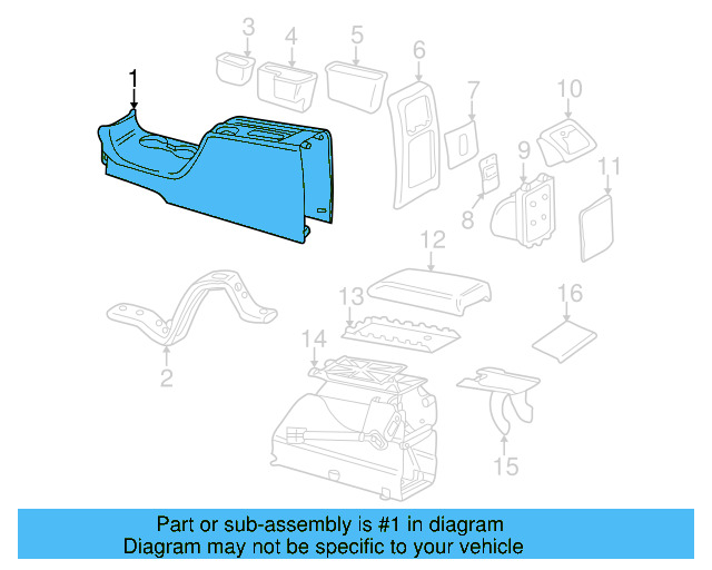 Center Console 3B1-863-323-C-7DE