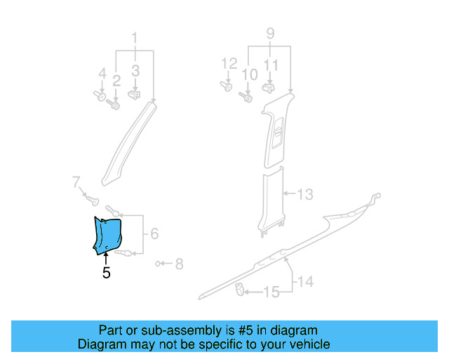Kick Panel Trim 3B1-863-483-Q-B41 - View 3