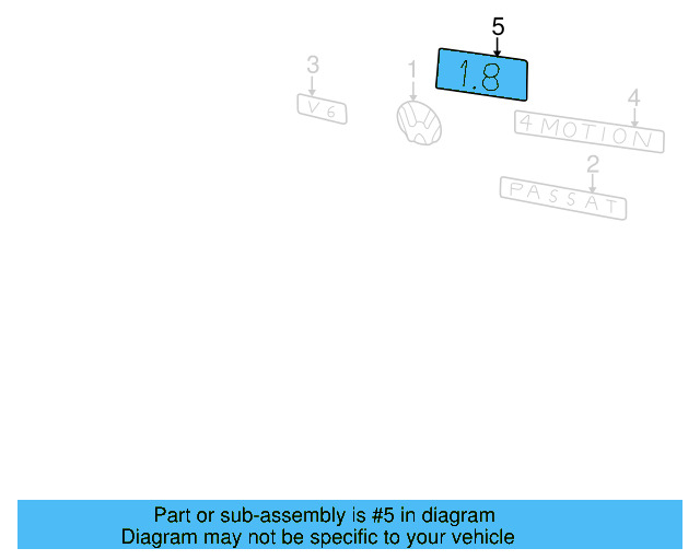Emblem 3B5-853-630-FDY - View 10