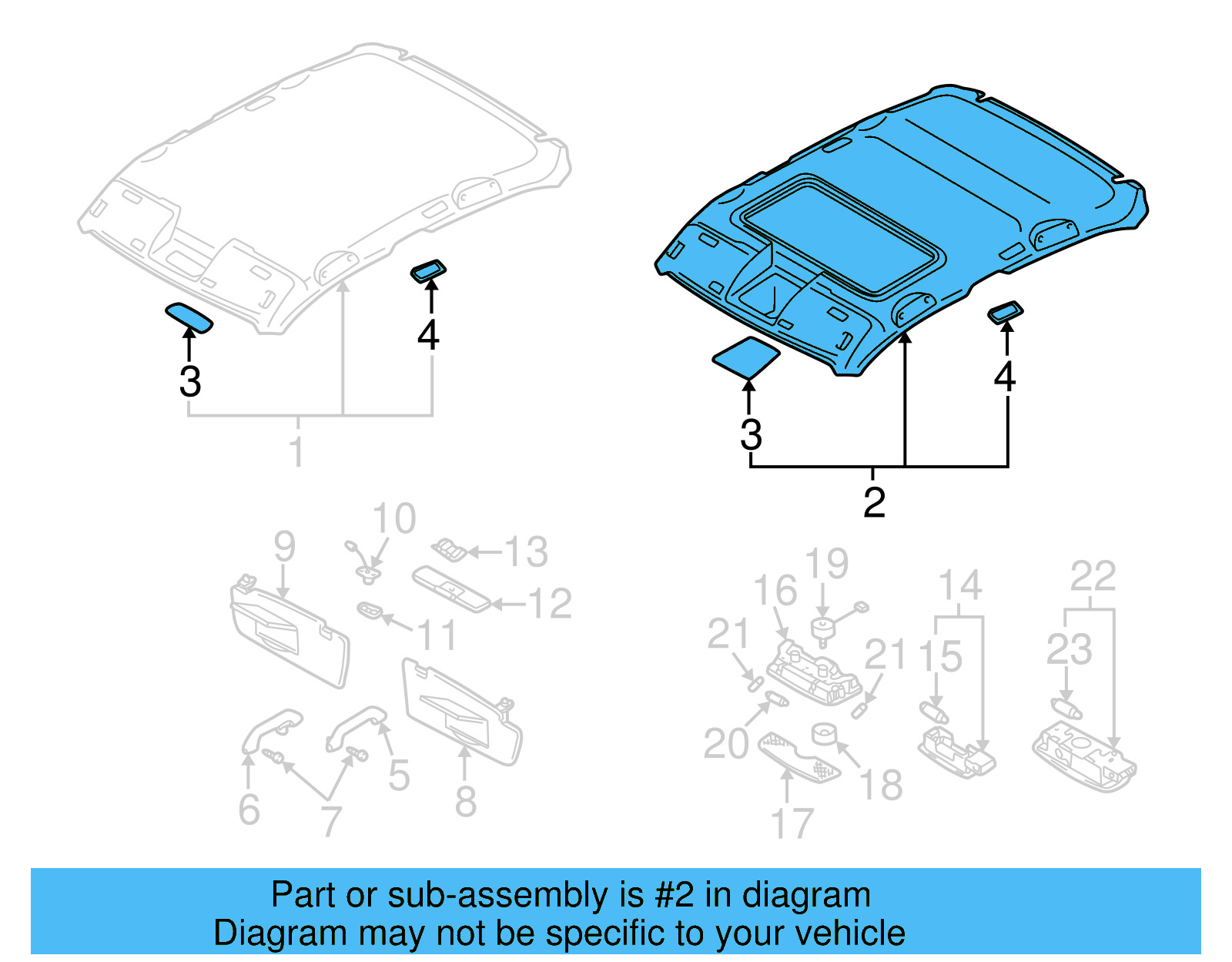 Headliner 3B5-867-501-CB-2PK