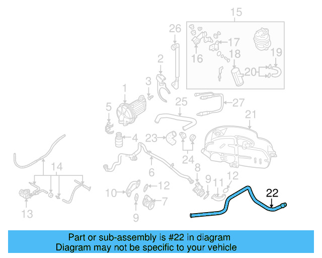 Breather Tube 3B7-201-163 - View 4