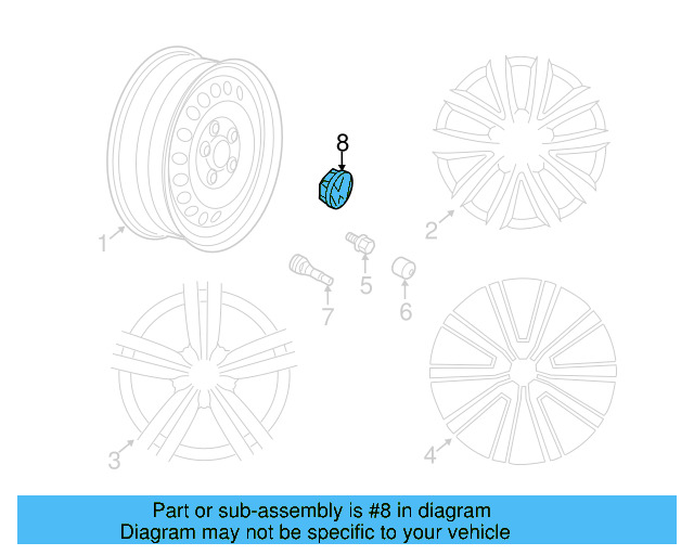 Center Cap 3C0-601-149-N-88Z - View 8