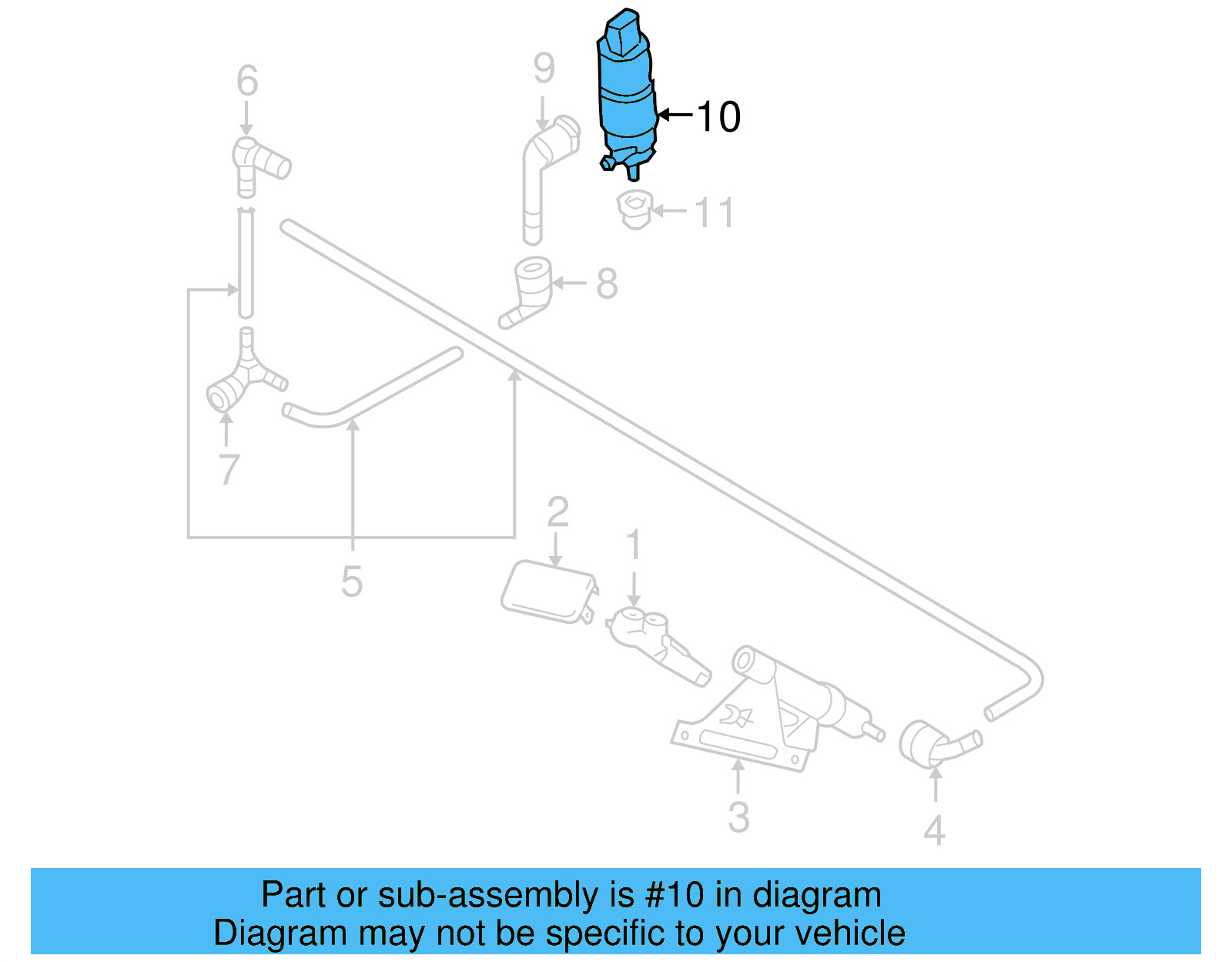 Washer Pump 3B7-955-681 - View 23