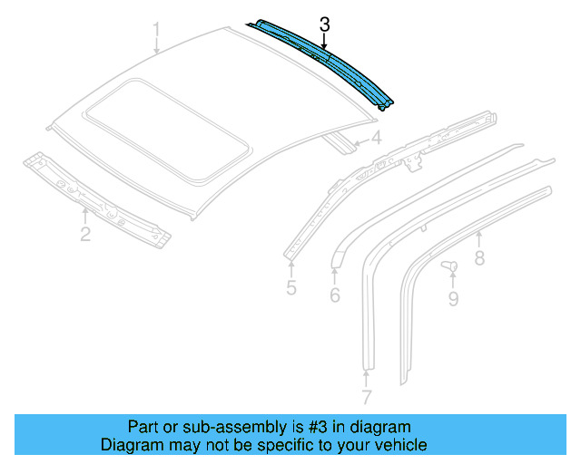 Rear Header 3B5-817-164 - View 5