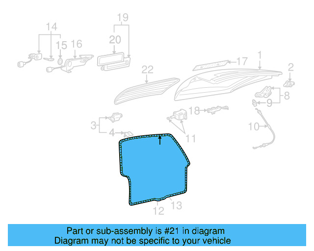 Lift Gate Weather 3B9-827-705-C - View 4