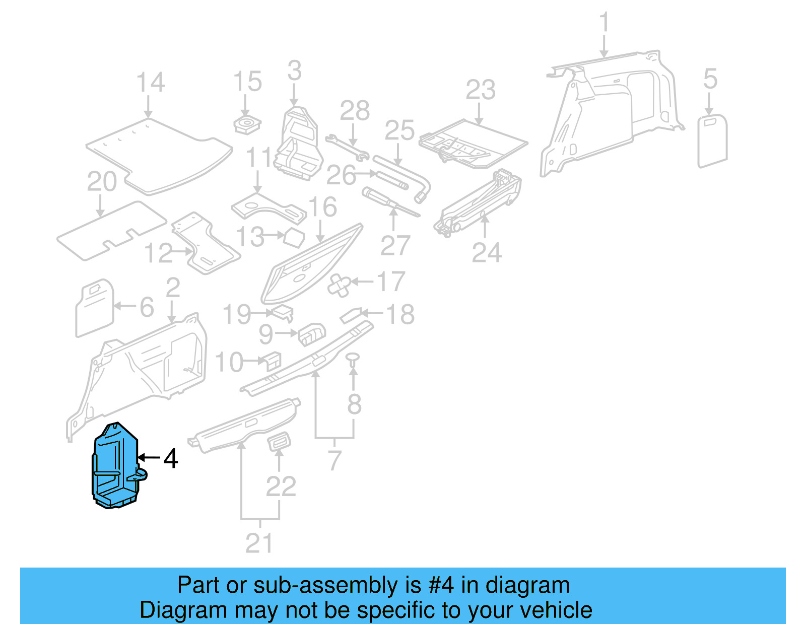 Storage Pocket 3B9-867-705-H-B41 - View 11