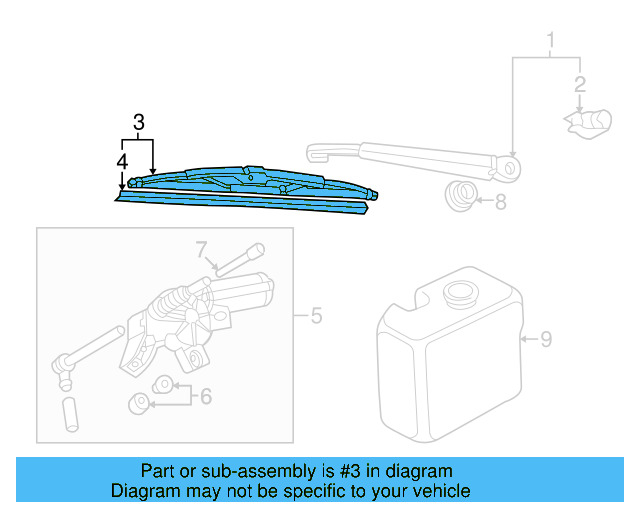Wiper Blade 3B9-955-427 - View 5