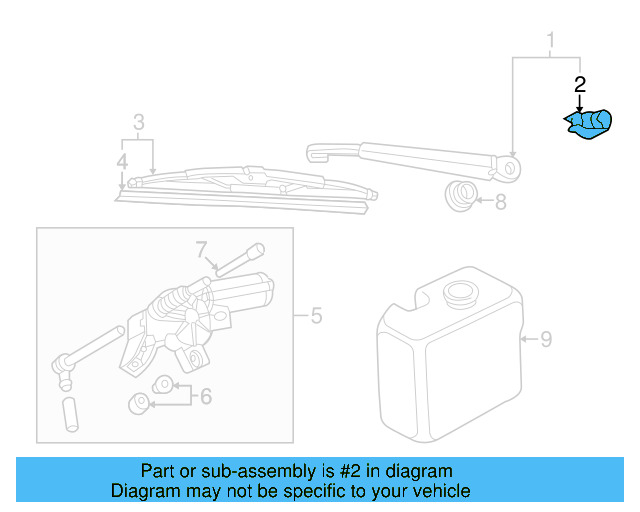 Wiper Arm Cap 3B9-955-435-A-01C - View 8