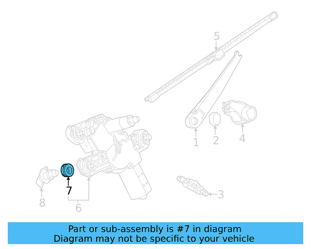 Wiper Motor Bushing Kit 3B9-998-754 - View 64