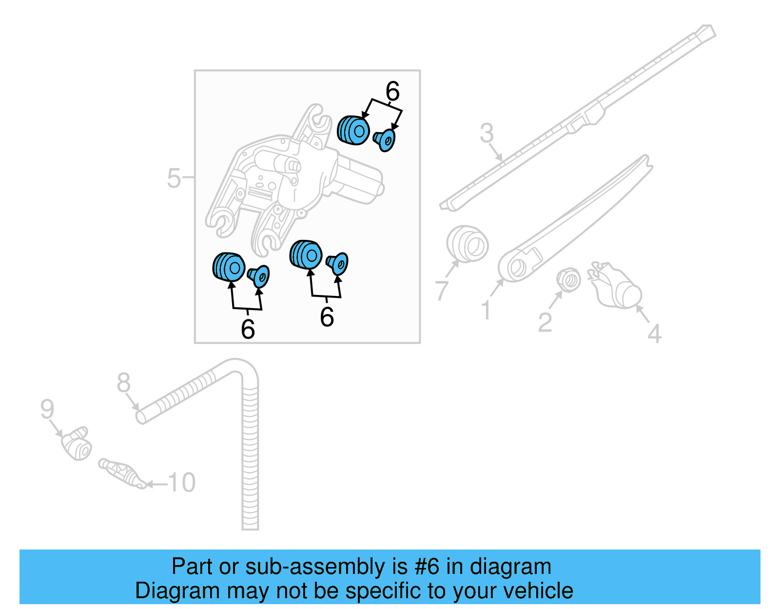Wiper Motor Bushing Kit 3B9-998-754 - View 20