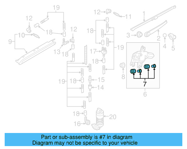 Wiper Motor Bushing Kit 3B9-998-754 - View 22