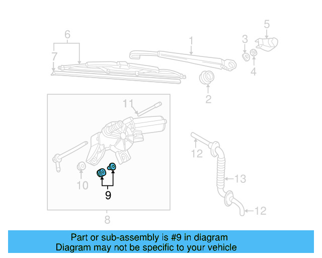 Wiper Motor Bushing Kit 3B9-998-754 - View 61