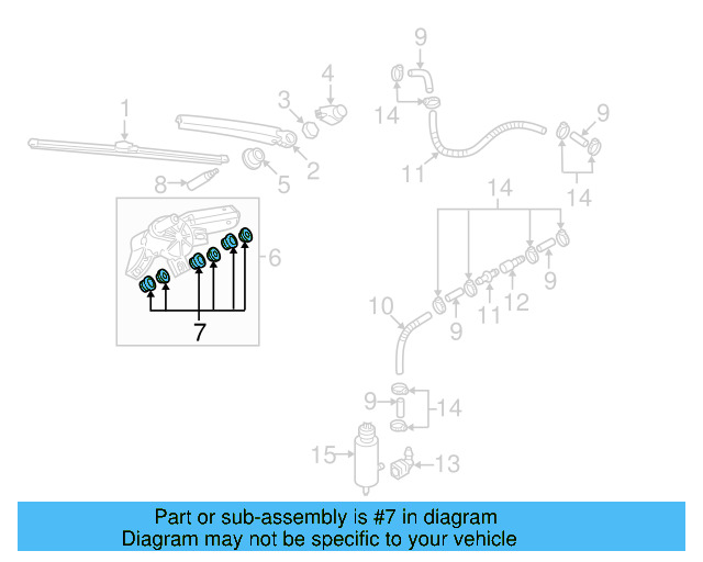 Wiper Motor Bushing Kit 3B9-998-754 - View 23