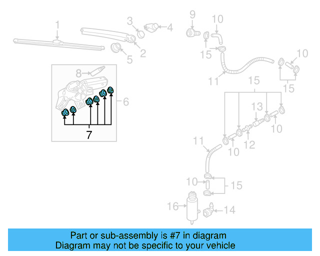 Wiper Motor Bushing Kit 3B9-998-754 - View 24