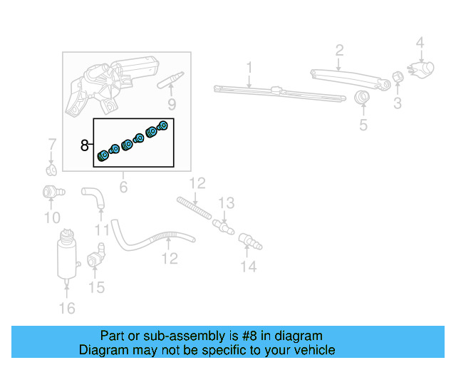 Wiper Motor Bushing Kit 3B9-998-754 - View 27