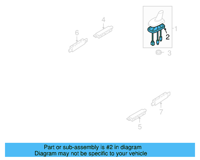 Radio Antenna Mast Gasket 3C0-035-349-A - View 40