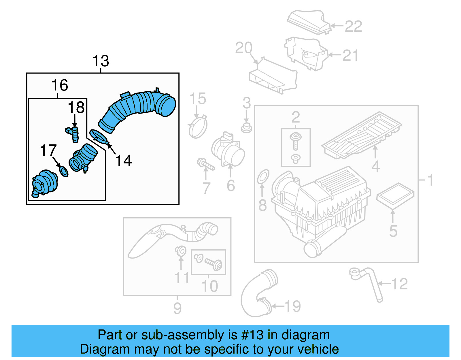 Air Duct 3C0-129-618-D - View 14
