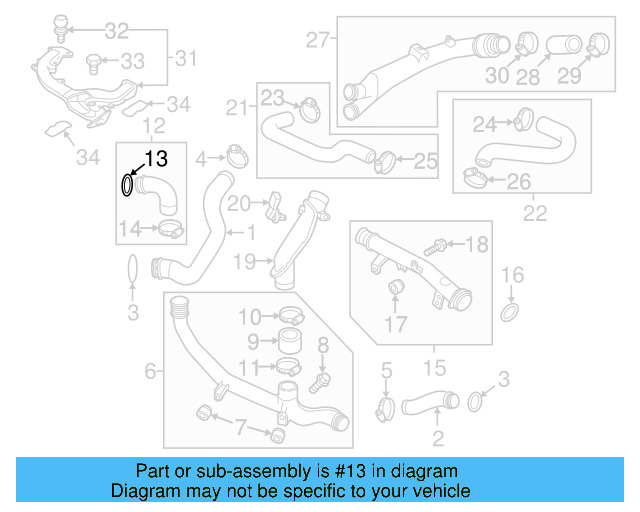 Connector Hose Seal 3C0-145-117-B - View 18