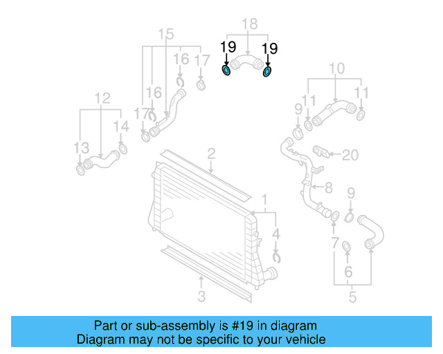 Connector Hose Seal 3C0-145-117-D - View 46