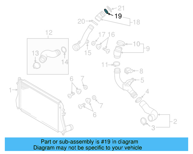 Connector Hose Seal 3C0-145-117-D - View 19