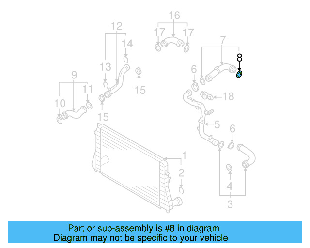 Connector Hose Seal 3C0-145-117-D - View 60