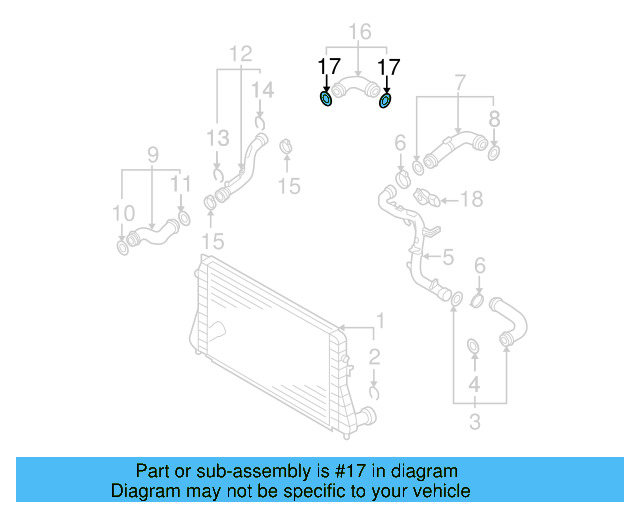 Connector Hose Seal 3C0-145-117-D - View 58