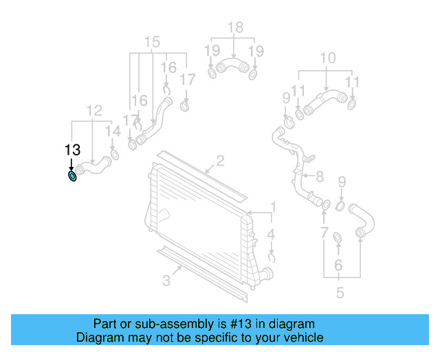 Pressure Hose Front Seal 3C0-145-117-F - View 75
