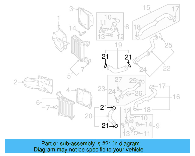 Pressure Hose Front Seal 3C0-145-117-F - View 23