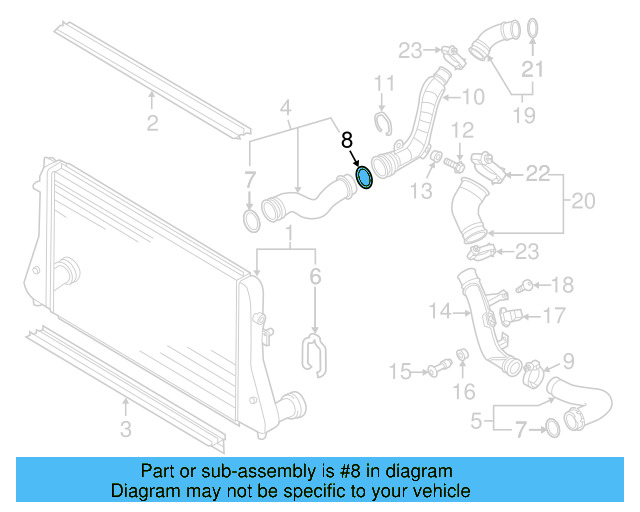 Pressure Hose Front Seal 3C0-145-117-F - View 26