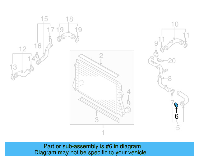 Connector Hose Seal 3C0-145-117-B - View 36