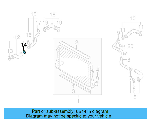 Pressure Hose Front Seal 3C0-145-117-F - View 92
