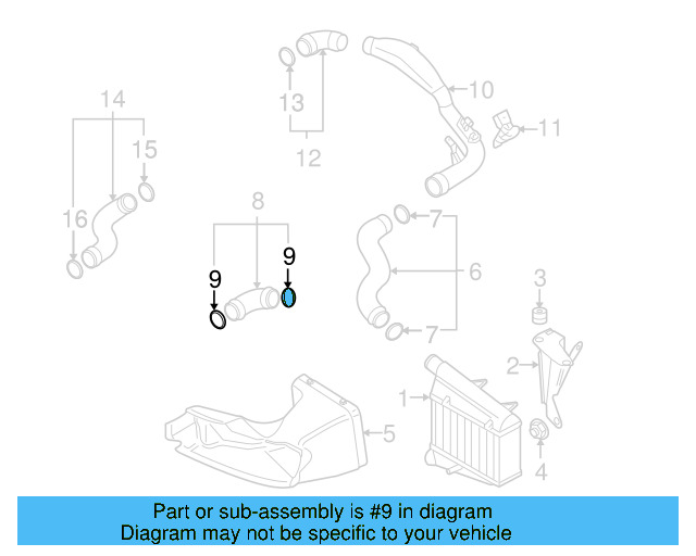 Pressure Hose Front Seal 3C0-145-117-F - View 37