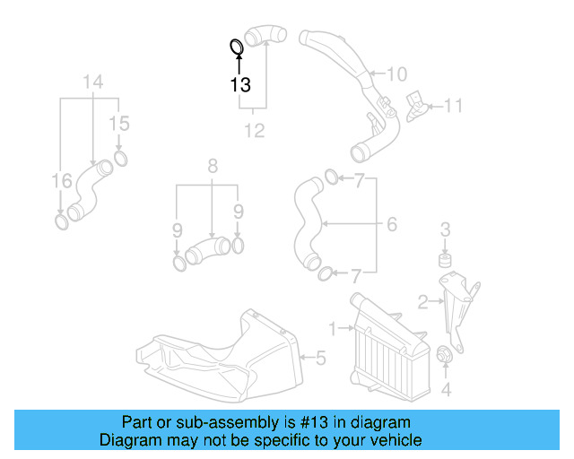 Connector Hose Upper Seal 3C0-145-117 - View 17