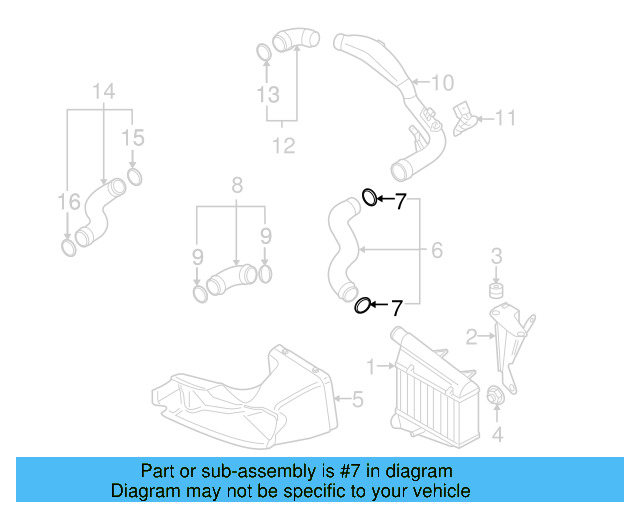Pressure Hose Front Seal 3C0-145-117-F - View 40