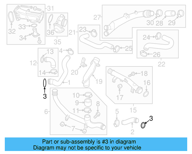 Pressure Hose Front Seal 3C0-145-117-F - View 42