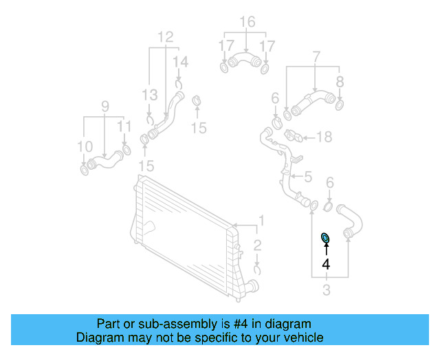 Pressure Hose Front Seal 3C0-145-117-F - View 95