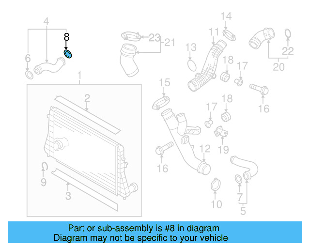 Pressure Hose Front Seal 3C0-145-117-F - View 20
