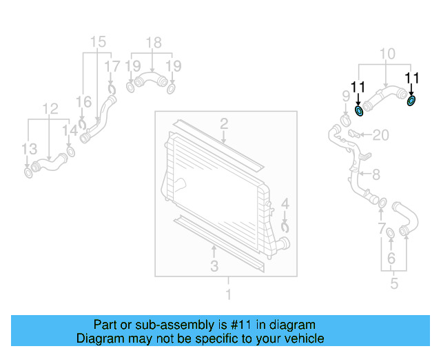 Pressure Hose Seal 3C0-145-117-H - View 70
